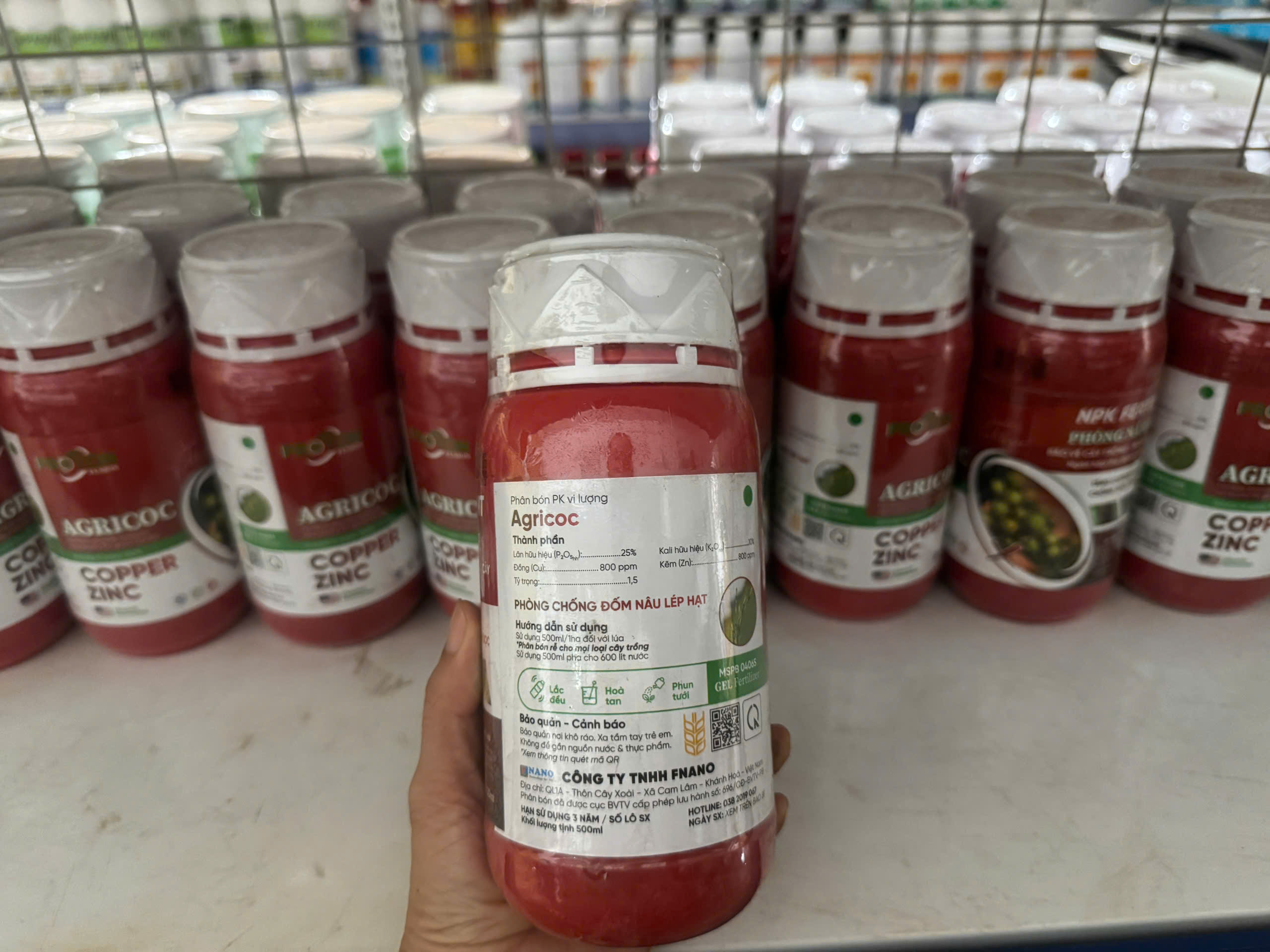Phân bón AGRICOC COPPER ZINC 500ml