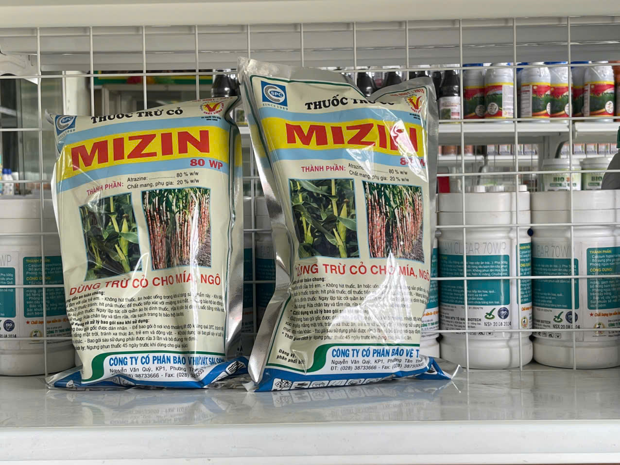 MIZIN 80WP Đặc trị các loại cỏ trên Mía, ngô