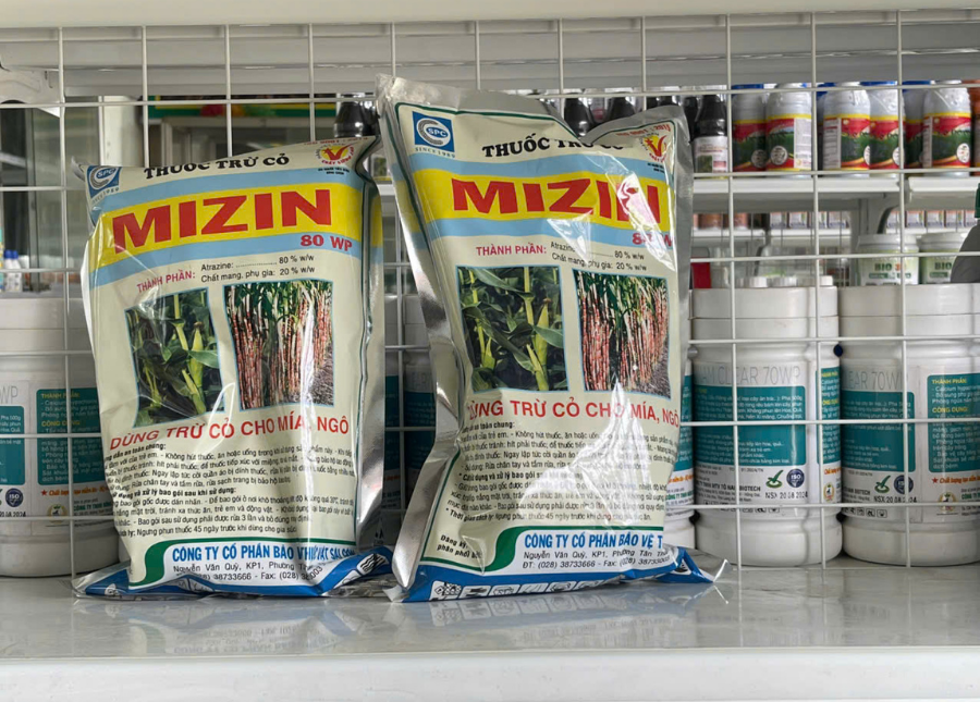 MIZIN 80WP Đặc trị các loại cỏ trên Mía, ngô