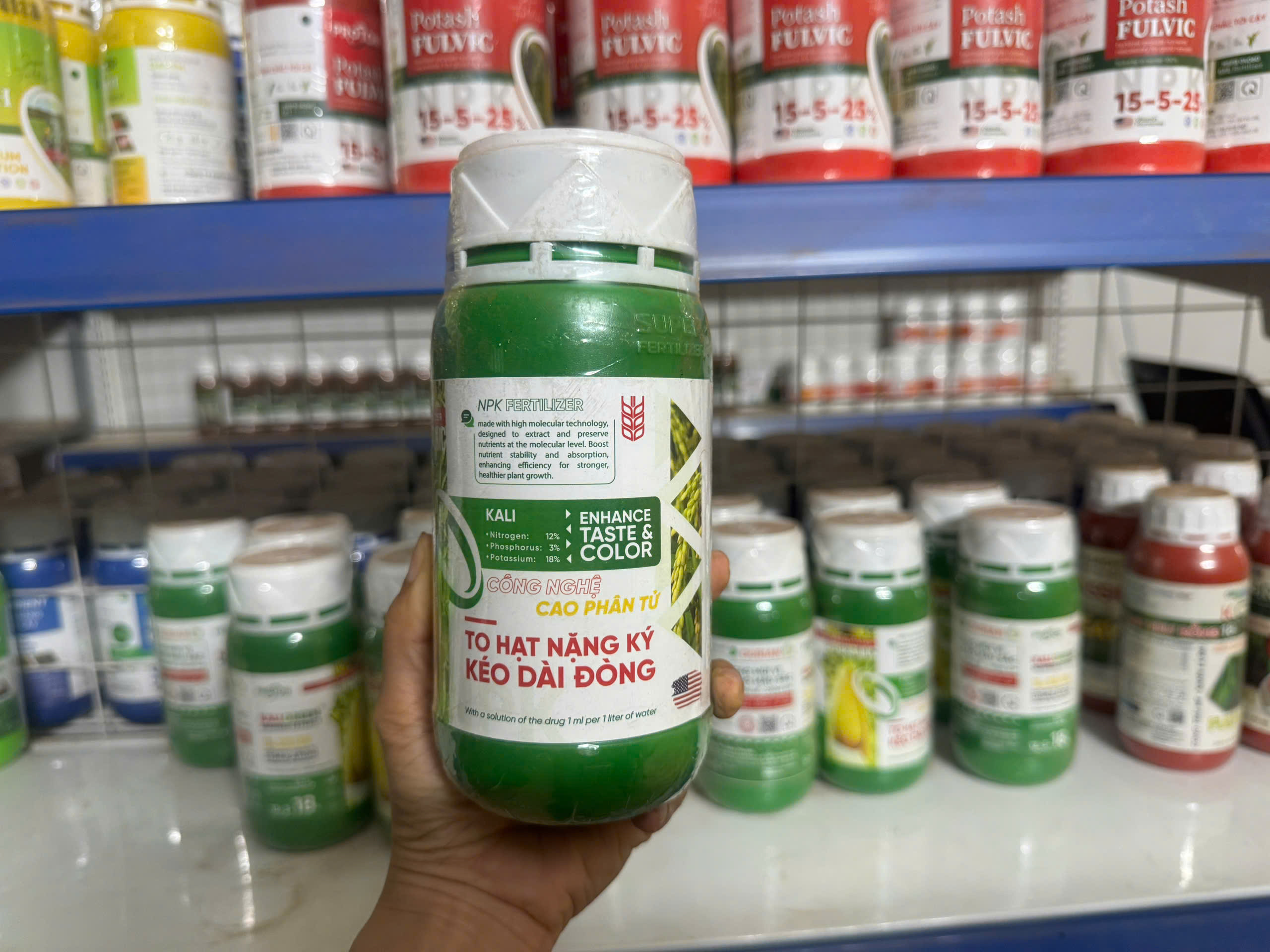 Phân bón hỗn hợp K.GREEN (KALI GREEN) 500ml