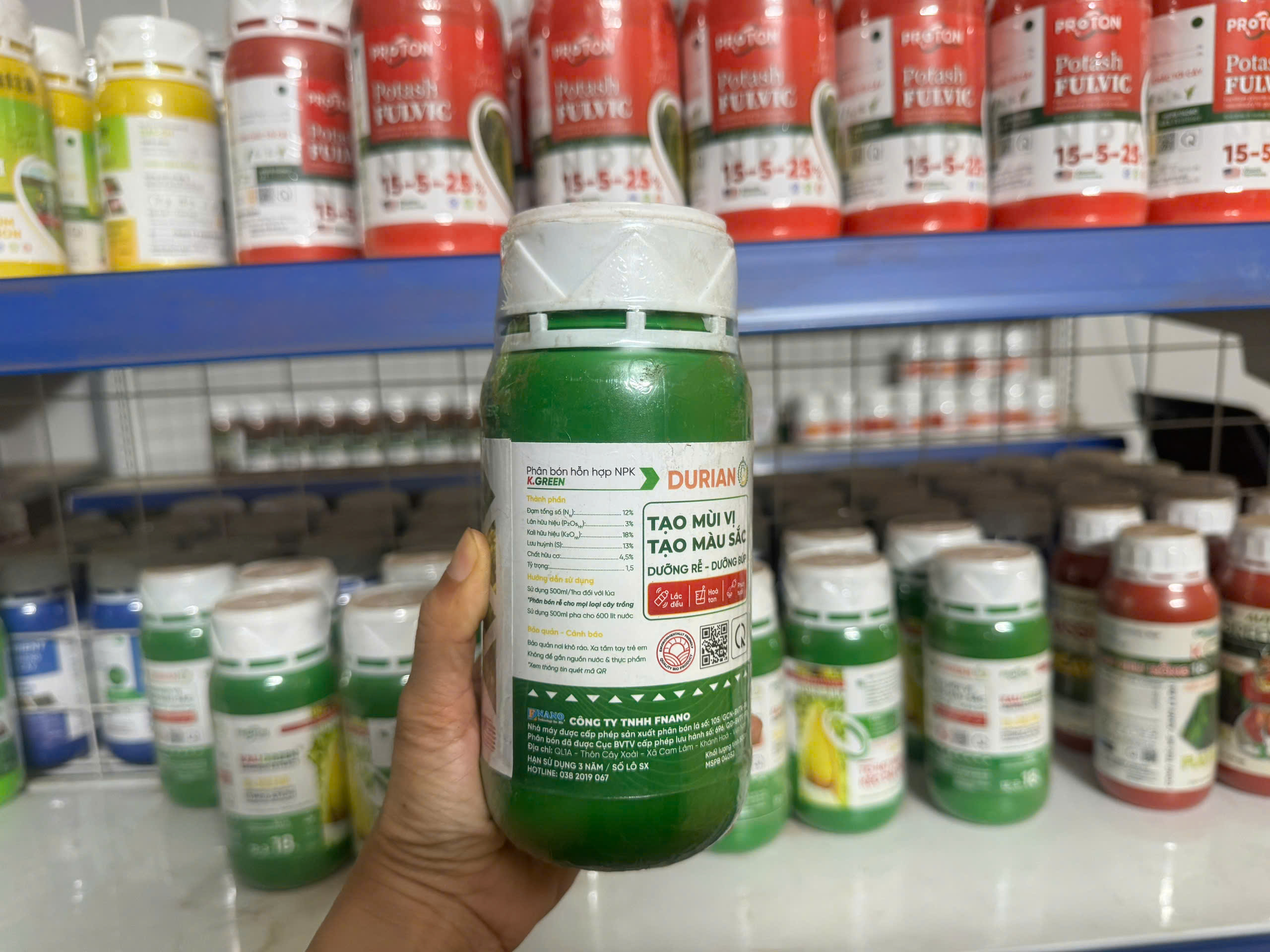 Phân bón hỗn hợp K.GREEN (KALI GREEN) 500ml