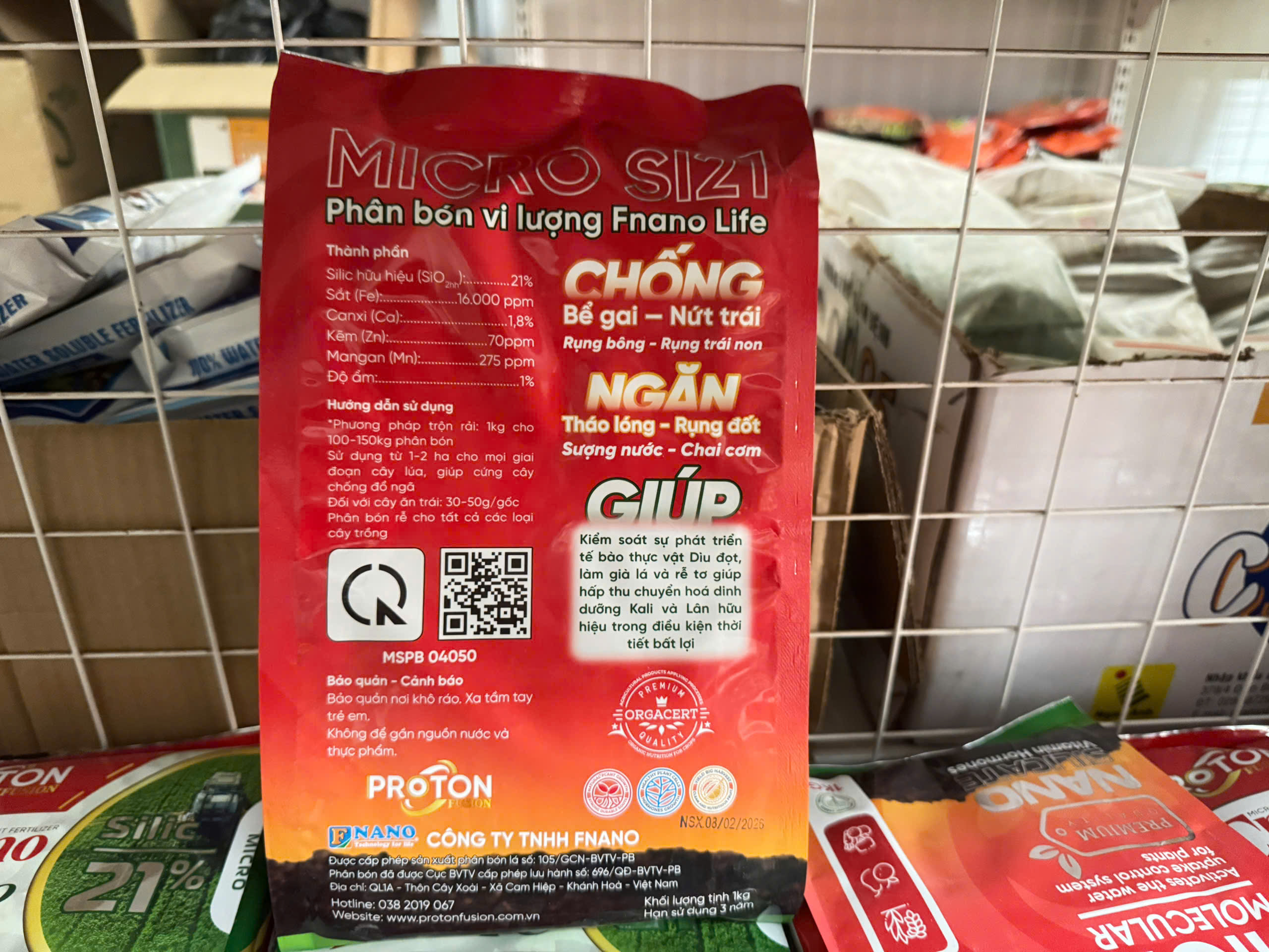 Phân bón vi lượng Fnano life Micro Si21 gói 1kg